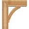 Ekena Millwork Thorton Block Rough Sawn Bracket w/ Offset Brace, Western Red Cedar, 8"W x 24"D x 28"H BKT0806X24X28THR05RWR - alternate 3